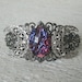 Dragons Breath Fire Opal Triple Moon Cuff Bracelet, goddess bracelet wiccan jewelry pagan jewelry wicca witchcraft witch pagan bracelet