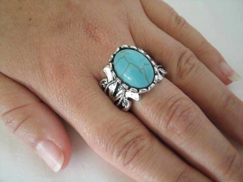 Turquoise Ring Southwestern Jewelry Southwest Jewelry - Etsy