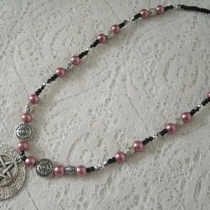 Sacred Circle Pentacle Necklace wiccan jewelry pagan jewelry witch jewelry wicca witchcraft pentagram gothic pagan necklace wiccan necklace image 5