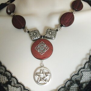 Mother Earth Pentacle Necklace wiccan jewelry pagan jewelry wicca jewelry goddess pentagram witchcraft witch magic wiccan necklace witchy