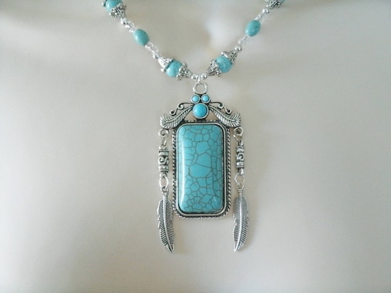 Turquoise Necklace southwestern jewelry southwest jewelry turquoise jewelry native american jewelry style country western boho bohemian
