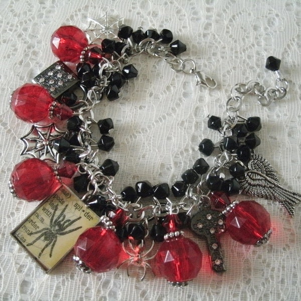 Spider Bracelet gothic jewelry goth jewelry spider jewelry witch witchcraft steampunk halloween bracelet goth bracelet gothic bracelet