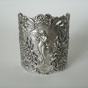 Art Nouveau Bracelet silver cuff victorian jewelry art nouveau jewelry renaissance gothic edwardian victorian bracelet art deco mucha gift
