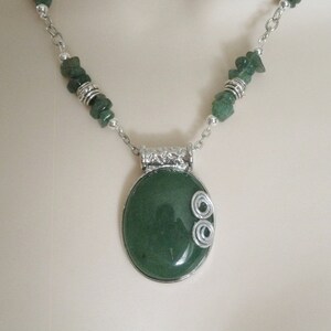Green Aventurine Necklace wiccan jewelry pagan jewelry wicca jewelry celtic necklace pagan necklace wiccan necklace goddess metaphysical