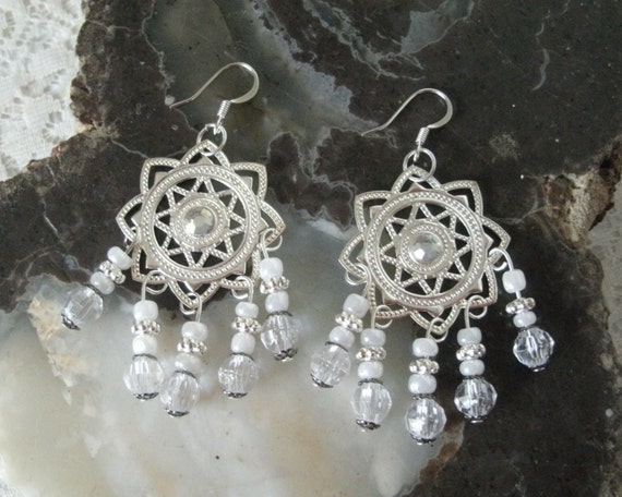 Bohemian 2024 silver earrings