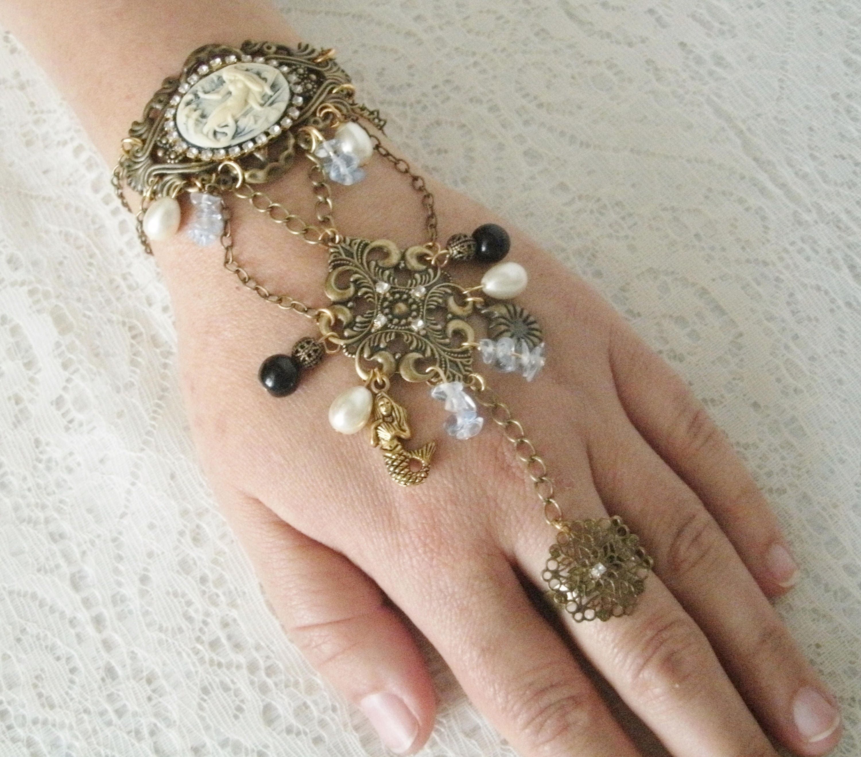 Mermaid Slave Bracelet Gothic Jewelry Medieval Jewelry | Etsy