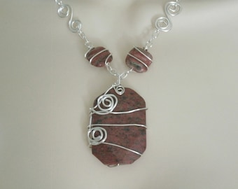 Jasper Necklace jasper jewelry boho jewelry bohemian jewelry metaphysical boho necklace bohemian necklace gypsy necklace new age hippie gift