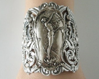 Art Nouveau Bracelet silver cuff victorian jewelry art nouveau jewelry renaissance bracelet edwardian victorian bracelet art deco mucha
