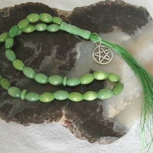 Wiccan Prayer Beads pentacle witch witchcraft meditation priestess goddess pagan prayer beads wicca prayer beads