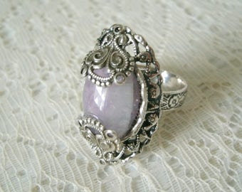 Amethyst Ring victorian jewelry art nouveau jewelry amethyst jewelry art deco ring renaissance ring medieval victorian ring metaphysical