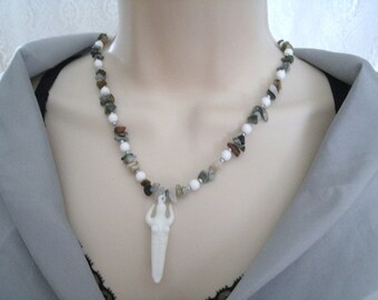 Quartz Goddess Necklace wiccan jewelry pagan jewelry wicca jewelry goddess jewelry witch witchcraft metaphysical new age wiccan necklace
