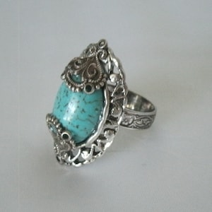Turquoise Ring southwestern jewelry southwest jewelry turquoise jewelry country western ring southwest ring boho ring bohemian ring cowgirl