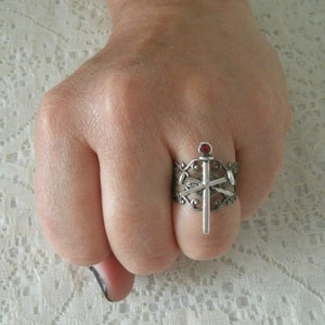 Spike Ring gothic jewelry goth jewelry vampire jewelry steampunk fantasy viking pagan halloween ring gothic ring vampire ring