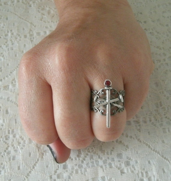 Spike Ring gothic jewelry goth jewelry vampire jewelry steampunk fantasy viking pagan halloween ring gothic ring vampire ring