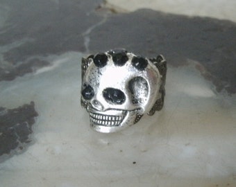 Skull Ring gothic jewelry skull jewelry goth jewelry pirate ring steampunk ring fantasy ring halloween ring day of the dead gothic ring