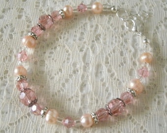 Freshwater Pearl Bracelet victorian jewelry wedding jewelry art nouveau jewelry art deco bracelet renaissance edwardian victorian bracelet