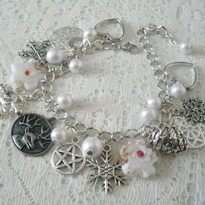 Winter Stag Pentacle Bracelet wiccan jewelry pagan jewelry wicca jewelry witch witchcraft pentagram magic wiccan bracelet pagan bracelet