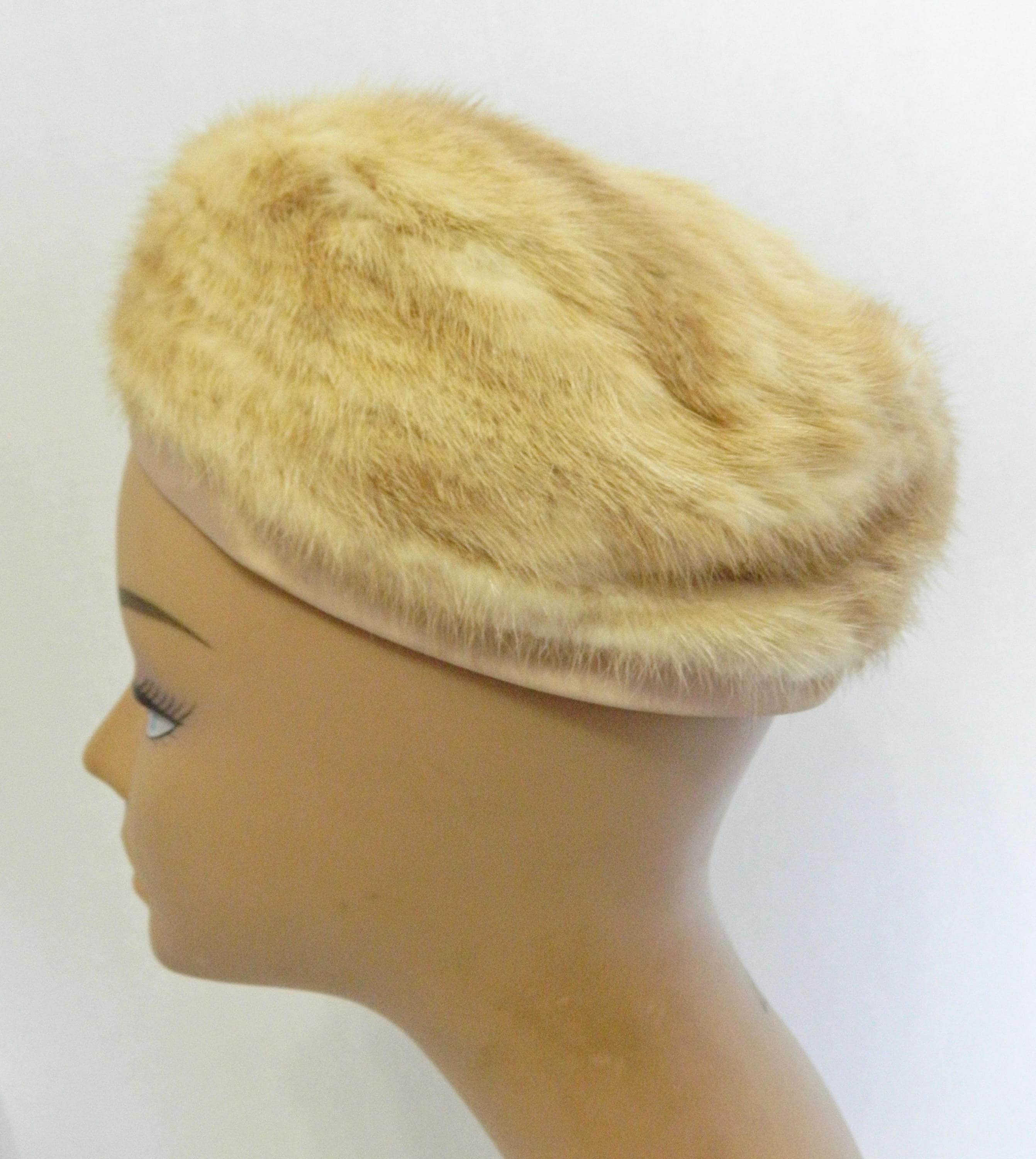 Vintage Mink ? Trimmed Pillbox Hat Designed by Lora Vintage Lora Petite Size Mink Fur Pillbox Hat | eBay main image 4