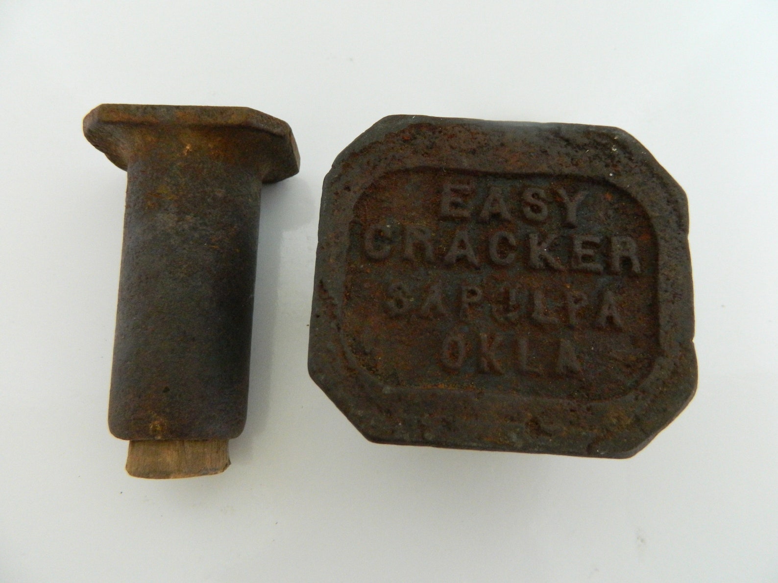 C E Potter Cast Iron Easy Cracker Sapulpa Oklahoma Antique Etsy
