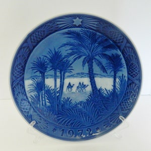 Royal Copenhagen Christmas Plate 1972 Osterland In The Dessert Kaj Lange
