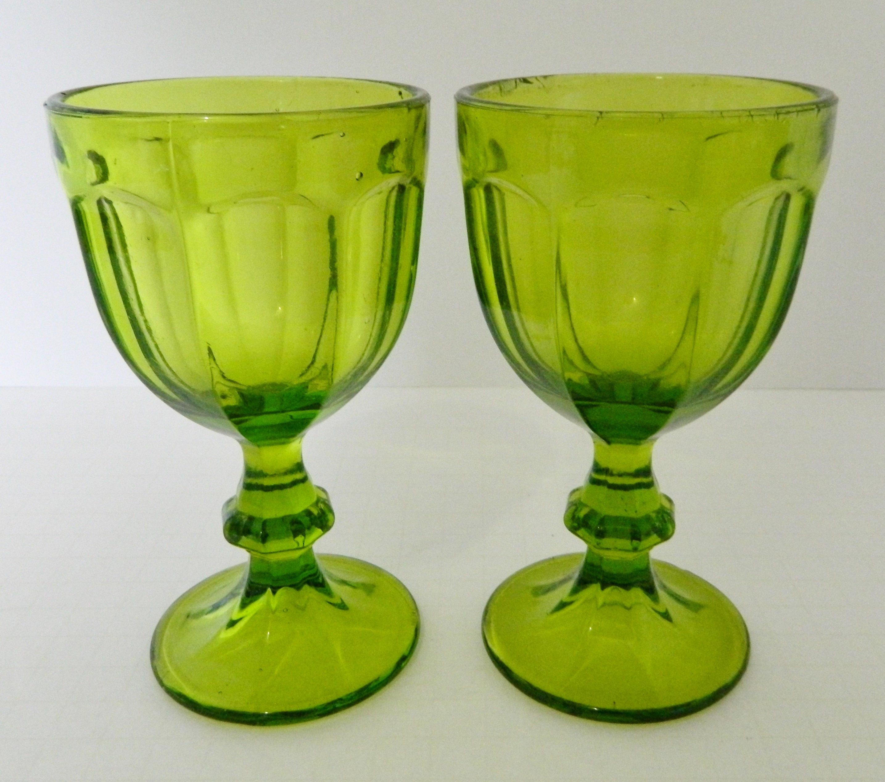 Libbey Gibraltar Duratuff Vintage Footed Goblets Wine Glasses Etsy
