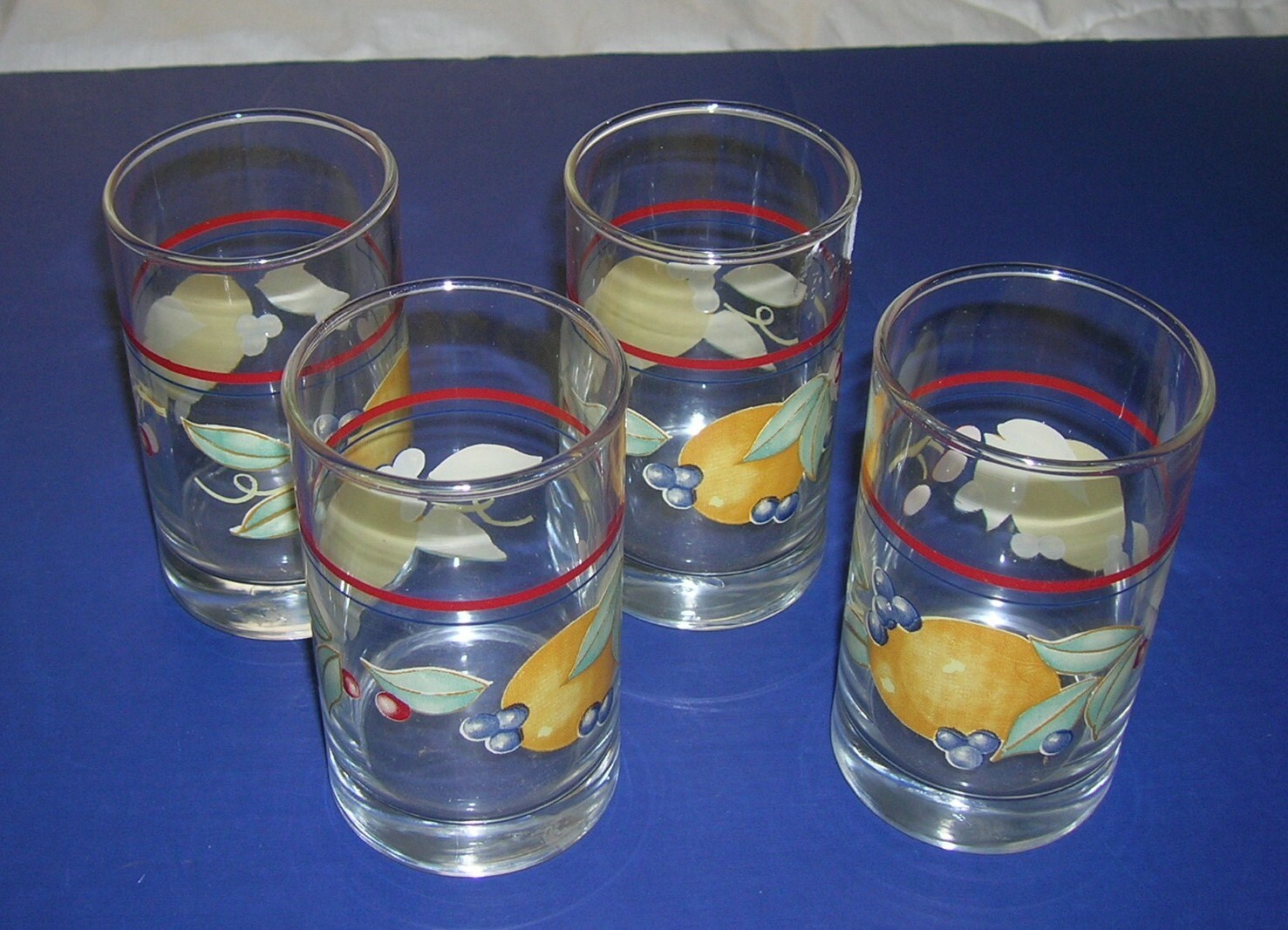 4 Vintage Libbey Libby Juice Glasses signed Crisa Etsy