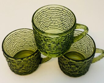 Lot de trois gobelets Anchor Hocking, vert avocat, Soreno
