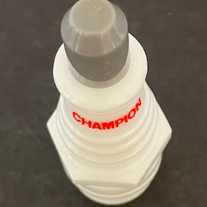 Champion Spark Plug Avon Decanter with Wild Country After Shave Empty Bottle