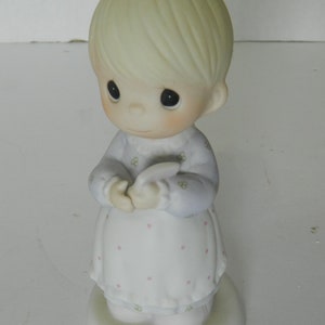 Precious Moments Figurine &quot;The Good Lord Always Delivers&quot; 1989  Enesco 523453
