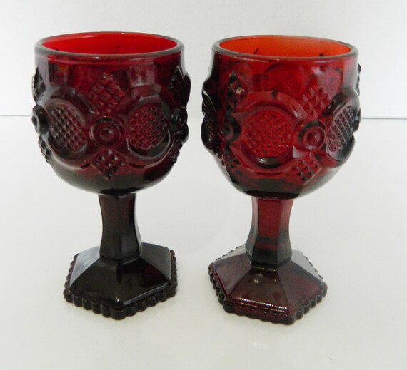 エイボン　1876ケープコッドガラス　ルビーレッド　AVON 3点セット エイボン 1876ケープコッドガラス ルビーレッド AVON 3点セット