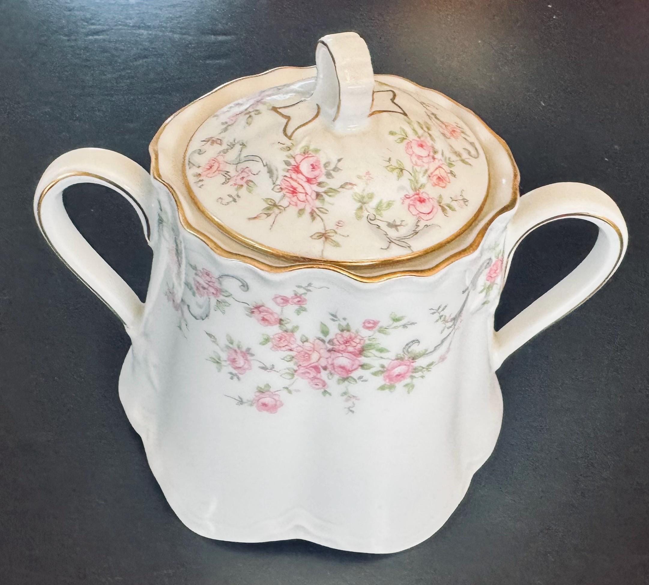 Hutschenreuther Richelieu Bavarian Germany Sugar Bowl With Lid