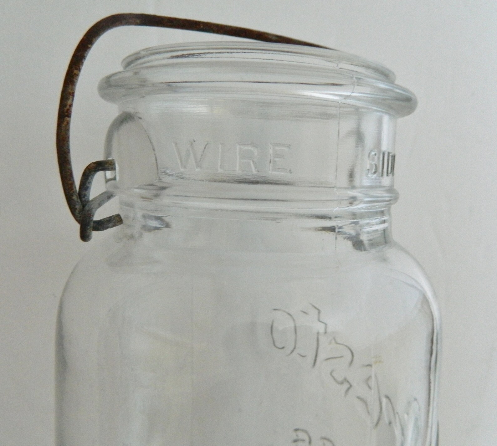 Presto Glass Top Vintage Canning Jar by Illinois Glass Co Wire Etsy