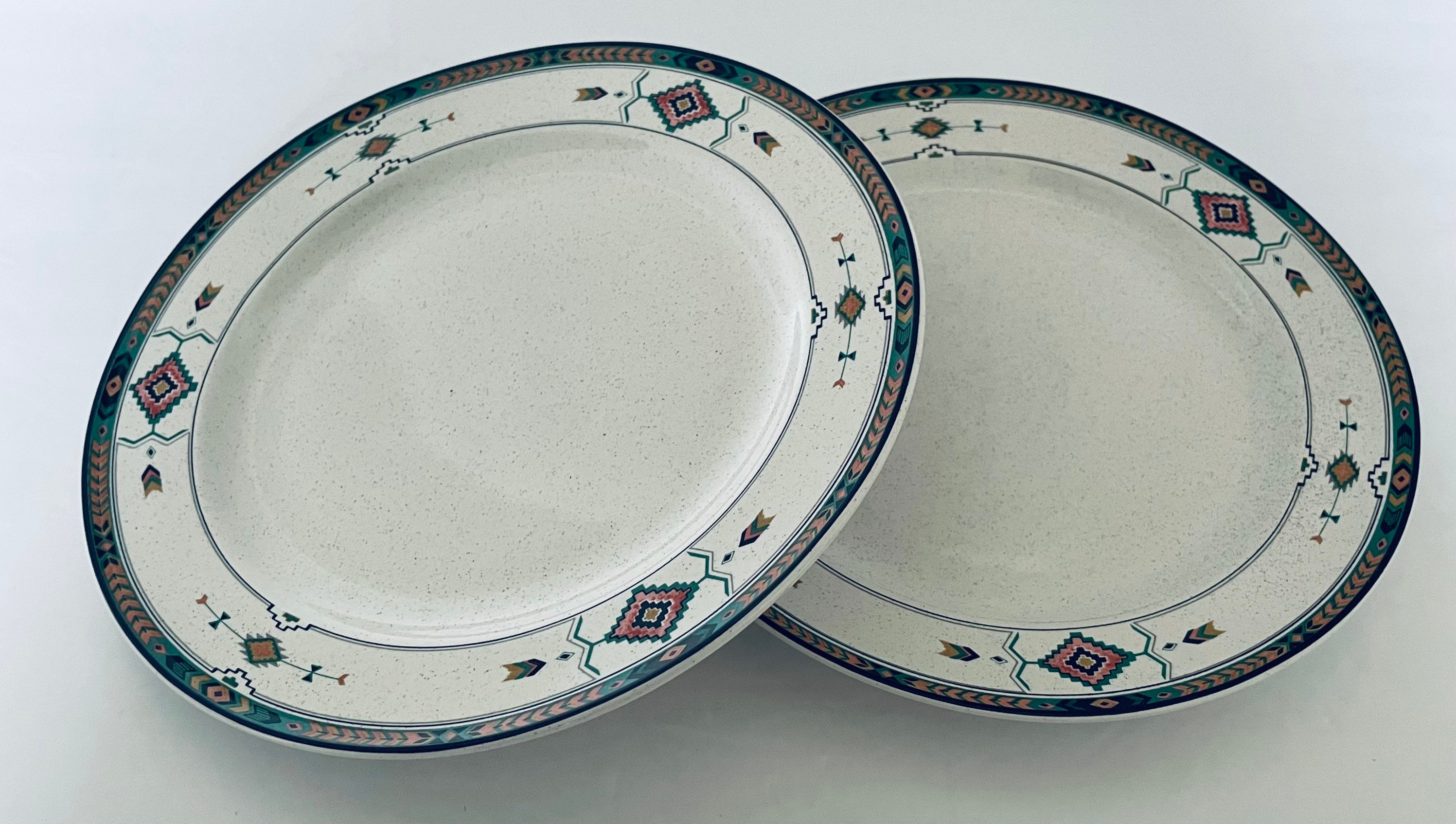 Studio Nova Mikasa Adirondack Two Salad Luncheon Plates Aztec