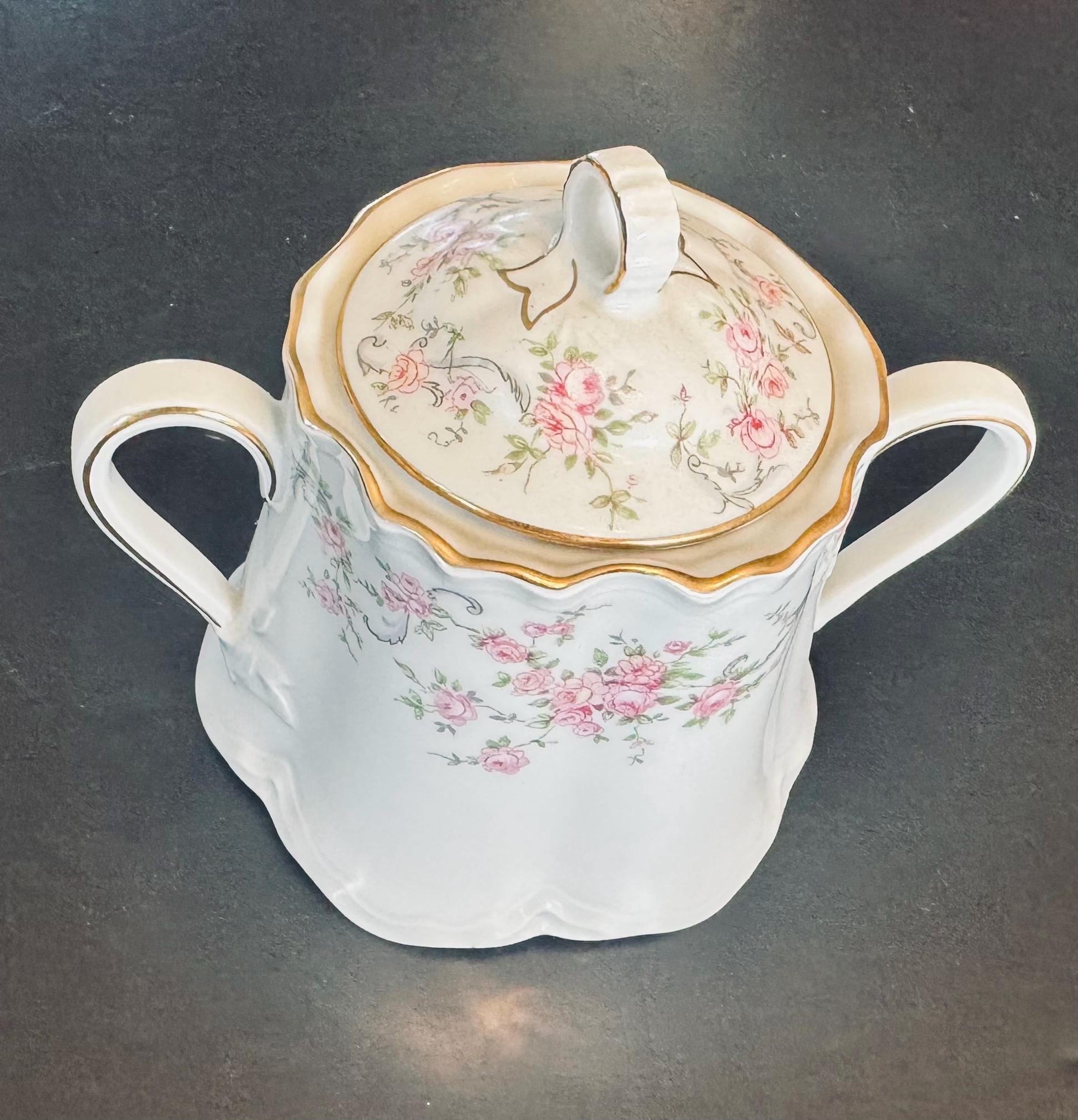 Hutschenreuther Richelieu Bavarian Germany Sugar Bowl With Lid
