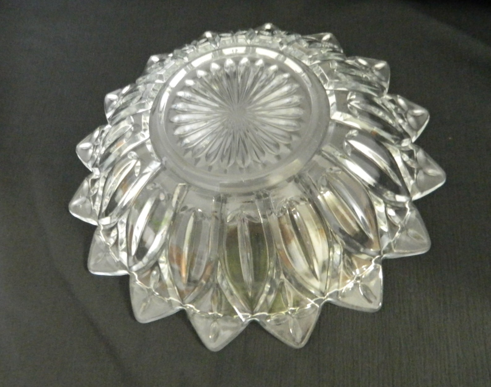Petal Federal Glass Vintage Crystal Clear Petal Pattern Glass Etsy