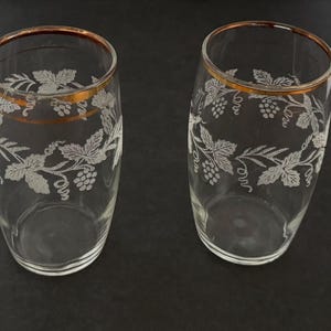 Bartlett Collins, décoration de raisin doré, gobelets géants de 20 onces, deux garnitures dorées