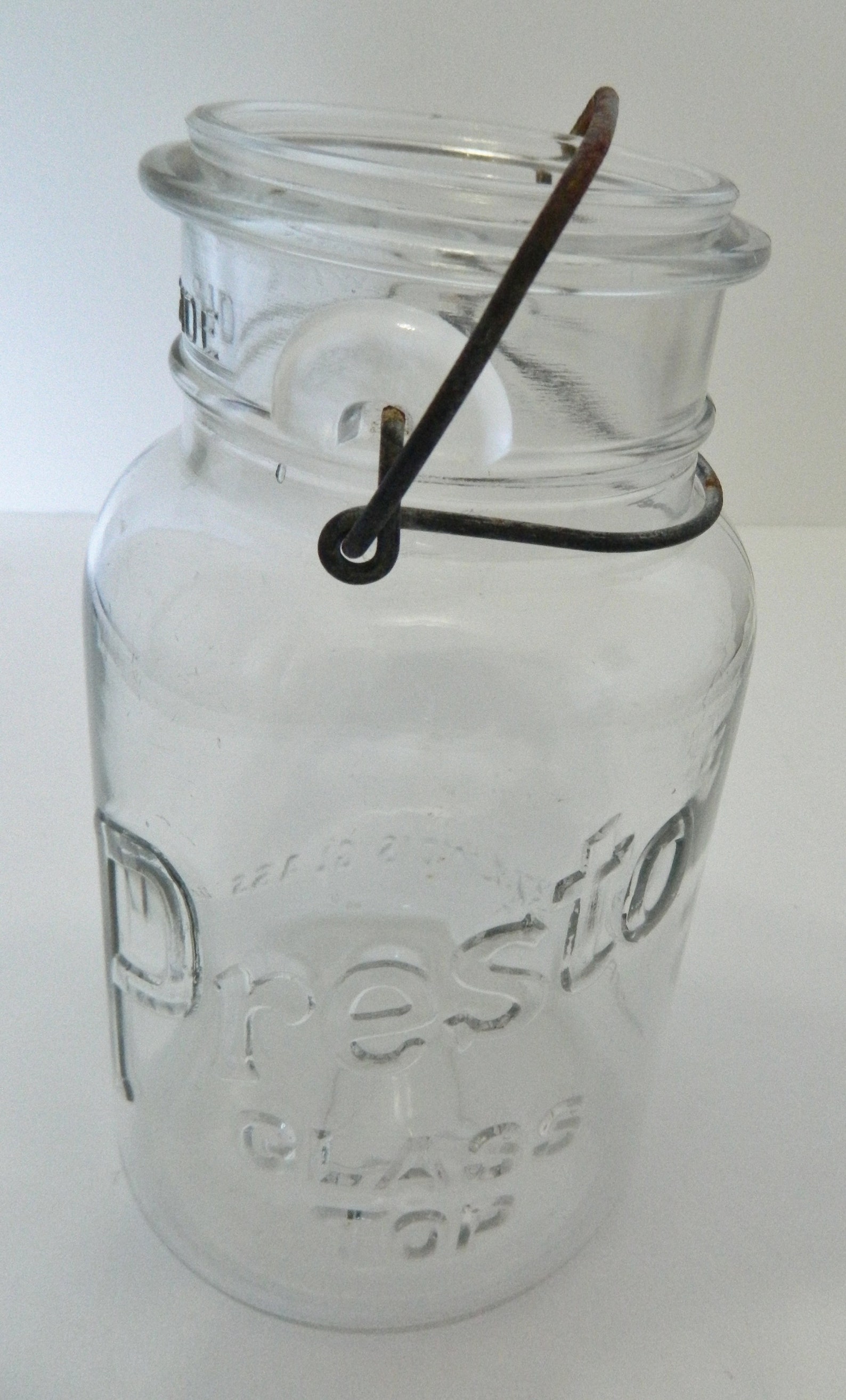 Presto Glass Top Vintage Canning Jar by Illinois Glass Co Wire Etsy