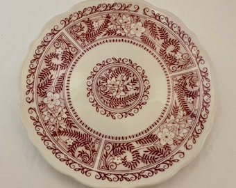 Syracuse China Restaurant Ware Strawberry Hill Pink Dessert Plate 6 1/2" Floral