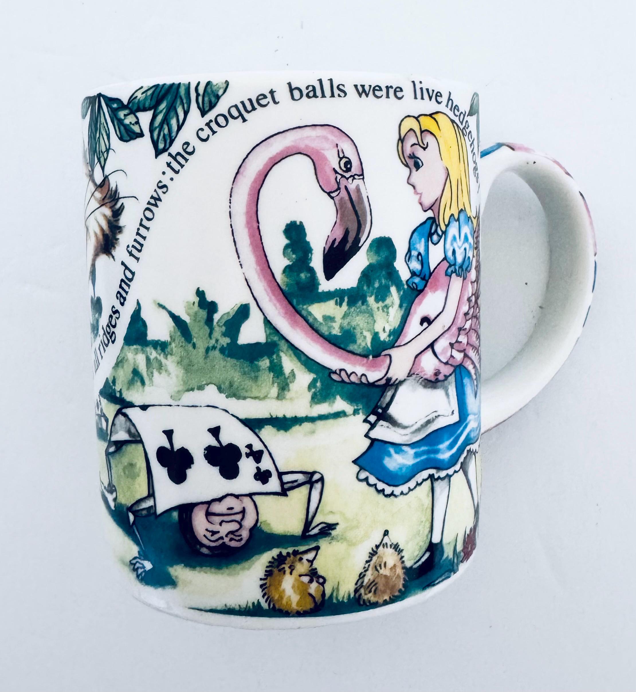 Cardew Mug Cardew Design Flamingo Alice in Wonderland Mad Hatter's Teaparty Coffee ...