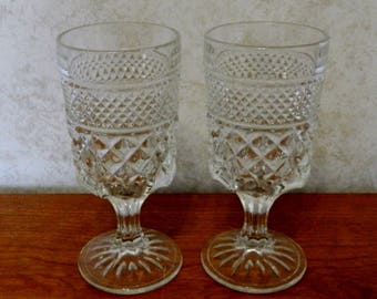 Wexford drinkbeker met ankerhaak met steel en waterbeker 6 1/2&quot; kristal, veel van twee
