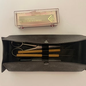Clay Adams Dissecting Kit Model A199 Original Box Case Tools Micro Slides 1966