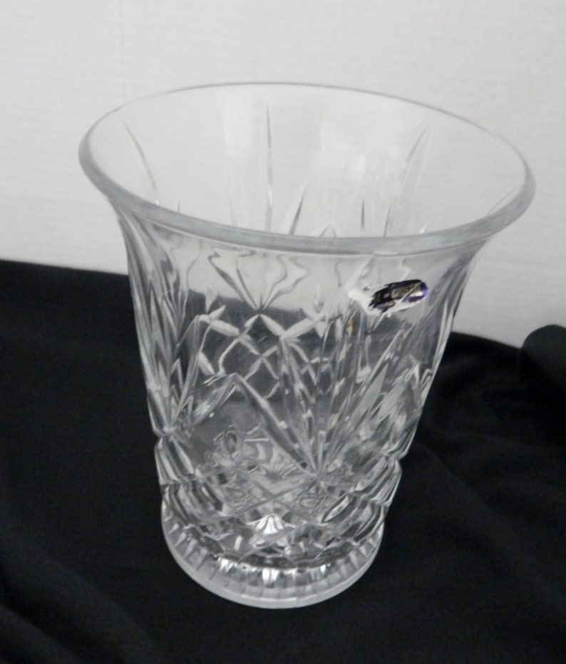 Genuine 24 Lead Crystal Vase by Deplomb Crystal USA Pineapple Etsy