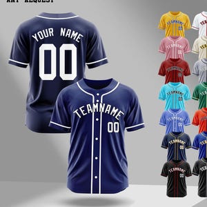 Custom Baseball Jersey: Personalized Embroidered Team Gift