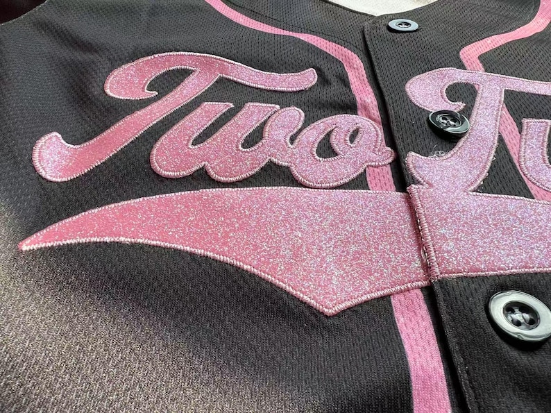 Custom Pink Baseball Jersey, personalization Embroidered Name & Number, Cheer Baseball Shirt for MOM Women image 7