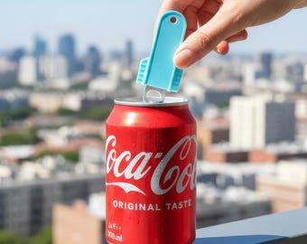 Ergonomic Soda Can Opener: Plastic Bottle Opener, Save Your Nails & Pop with Ease!