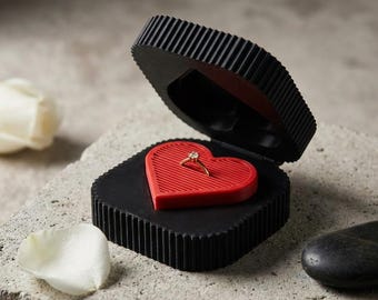 Heart Shaped Jewelry Box | Minimalist Ring Trinket Organizer