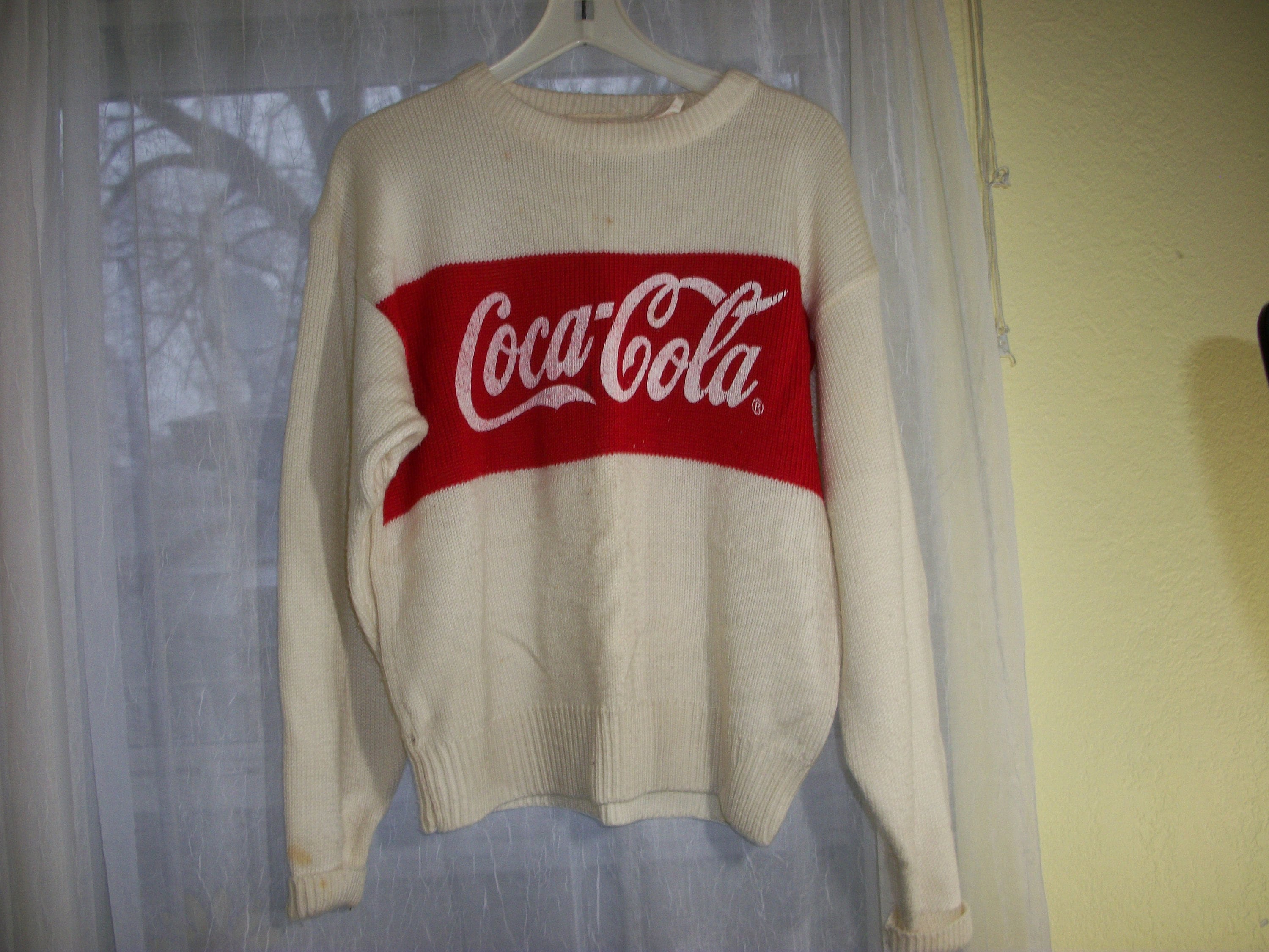 Vintage Coca cola 80 s Sweater Coca cola Tag Size Medium Advertising Etsy Ireland