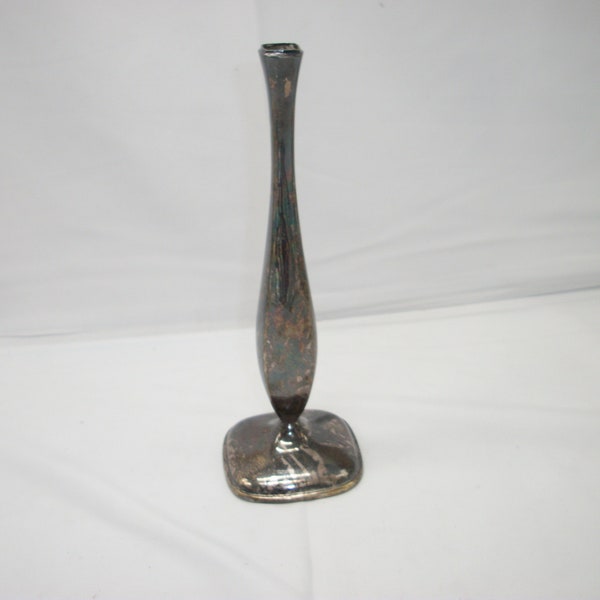 Vintage Silver-Plated Bud Vase