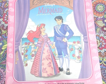 Vintage Pretend Play Paper Doll Book NOS Unused Complete Golden Books The Little Mermaid