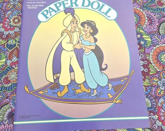 Vintage Pretend Play Paper Doll Book NOS Unused Complete Golden Books Aladdin